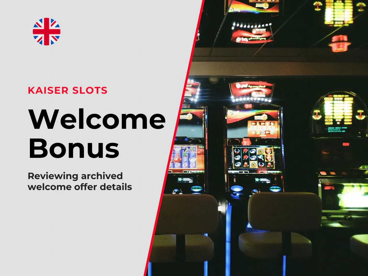 The main welcome offer historically associated