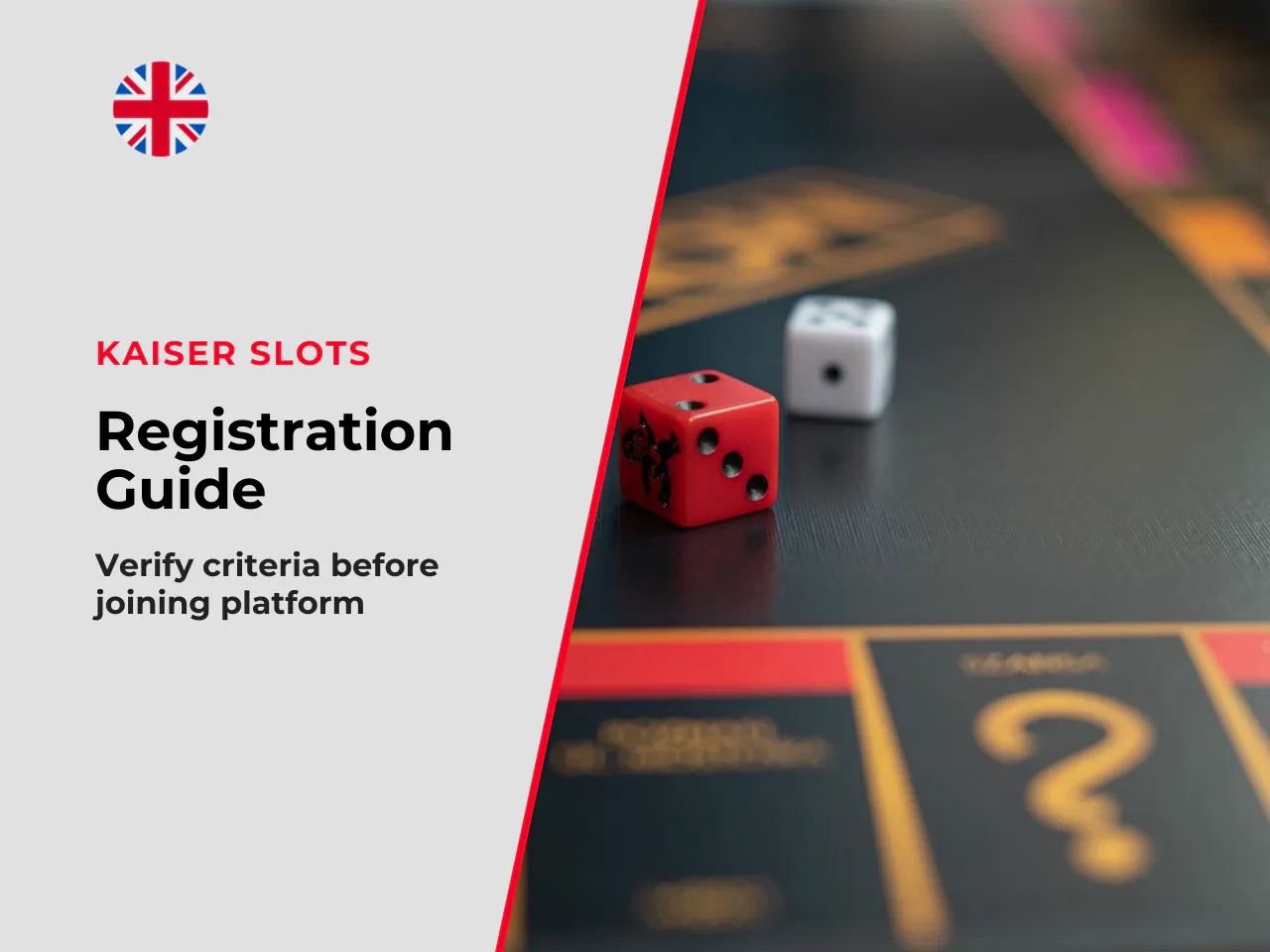 What to check before registering at