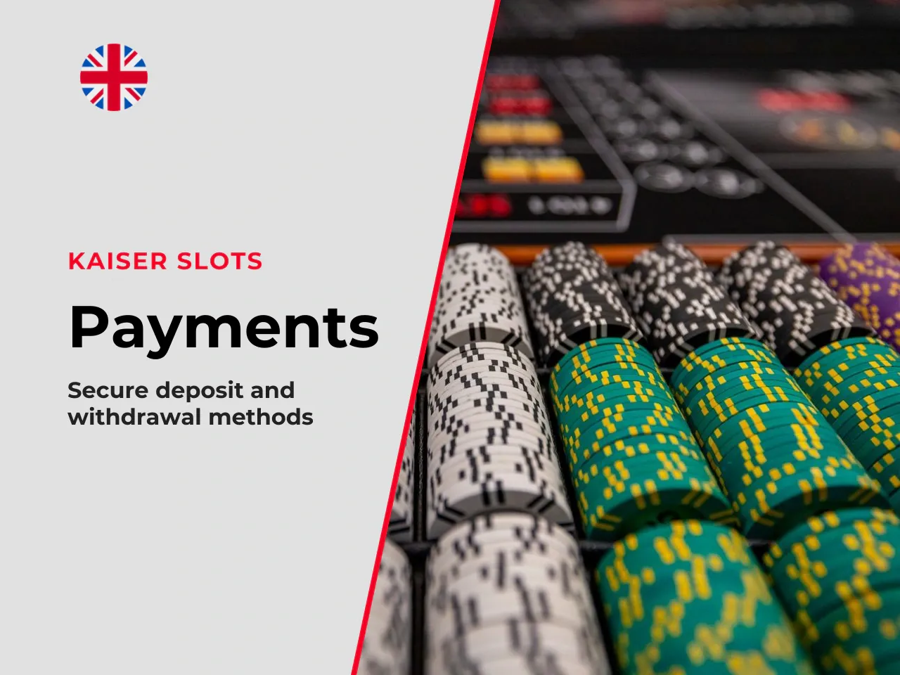 Kaiser Slots Payment Options Deposits and