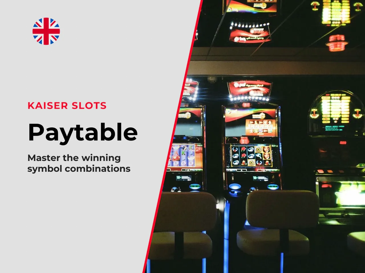 Paytable Winning Symbol Combinations. Symbols split