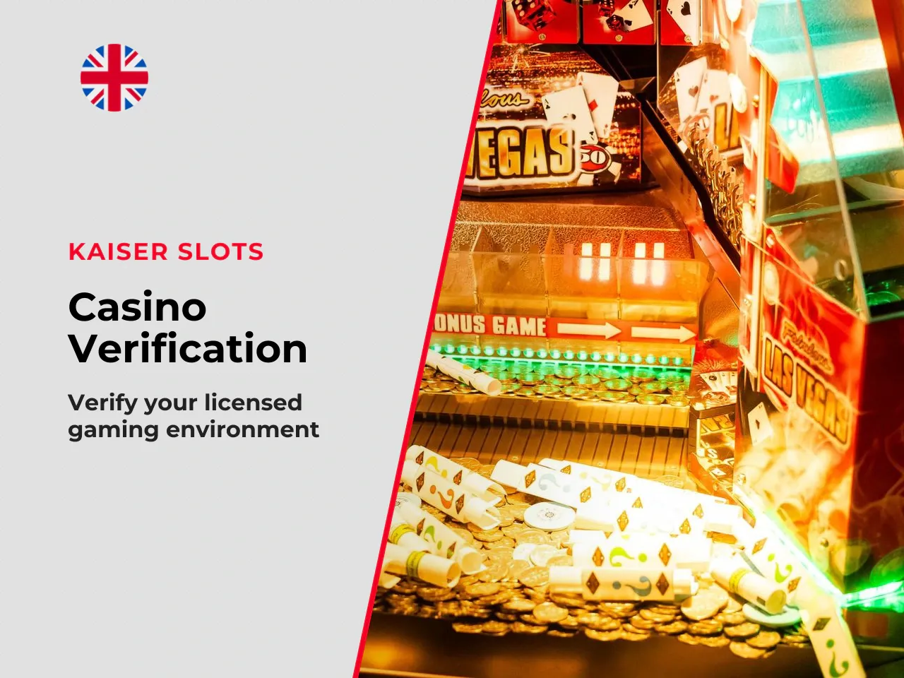 Player checklist verifying a licensed casino